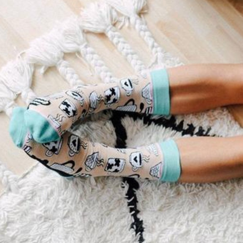 Mug Life Crew Socks
